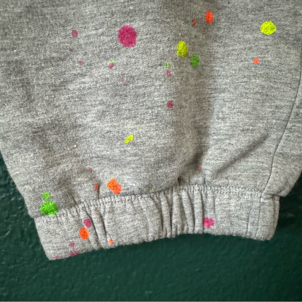 Sundry Gray Sweatpants with Neon Paint Splatter Size 0 (XS) New - Picture 6 of 7